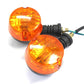 4x 12V Classic Motorcycle Bike Blinkers Turn Signal Indicator Light Amber - TDRMOTO