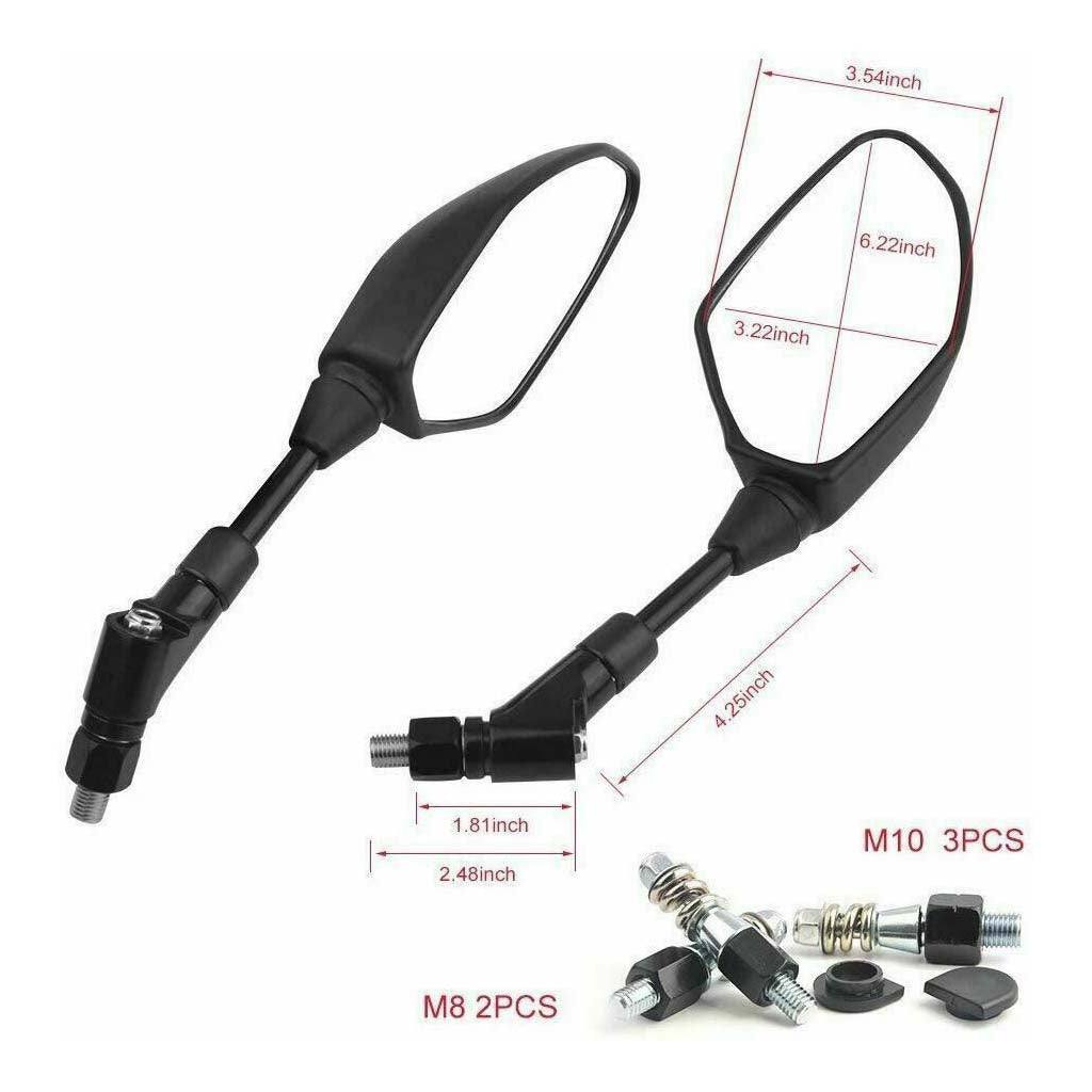 New Rearview Mirror YAMAHA MT-07/FZ-07/MT-09/FZ-09/FJ-09/MT-10/FZ-10 FZ7 FZ9 - TDRMOTO