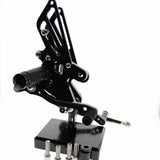 Black CNC Rearset Foot pegs Rear set Fits Kawasaki Ninja 250R 2008-2012 - TDRMOTO