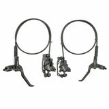 MTB Mountain Bike Hydraulic Disc Brake Levers Caliper Front Rear Set Black - TDRMOTO
