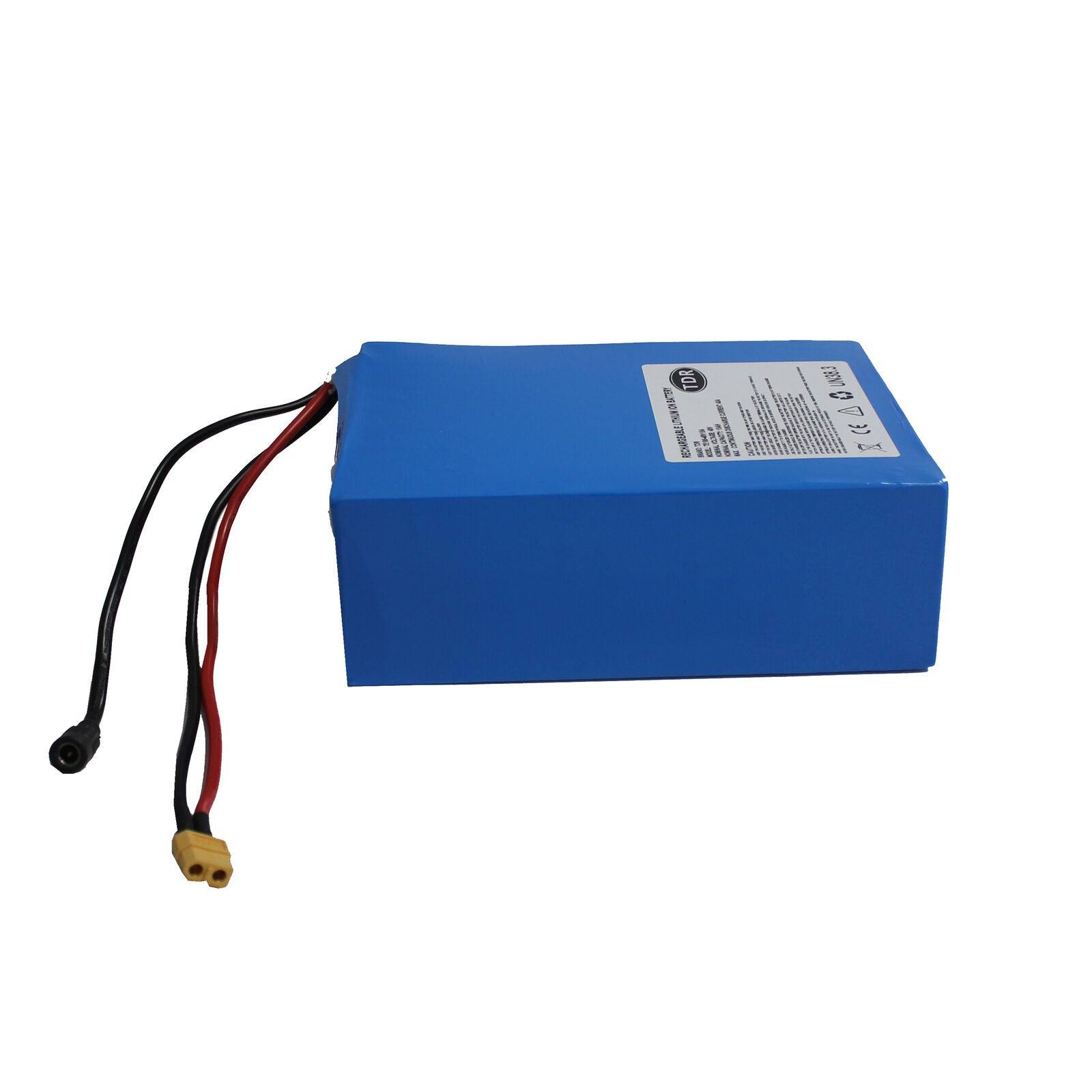 Rectangle 48V 15AH Lithium Ion BATTERY DIY Pack for Electric Wheelchair Mobility - TDRMOTO