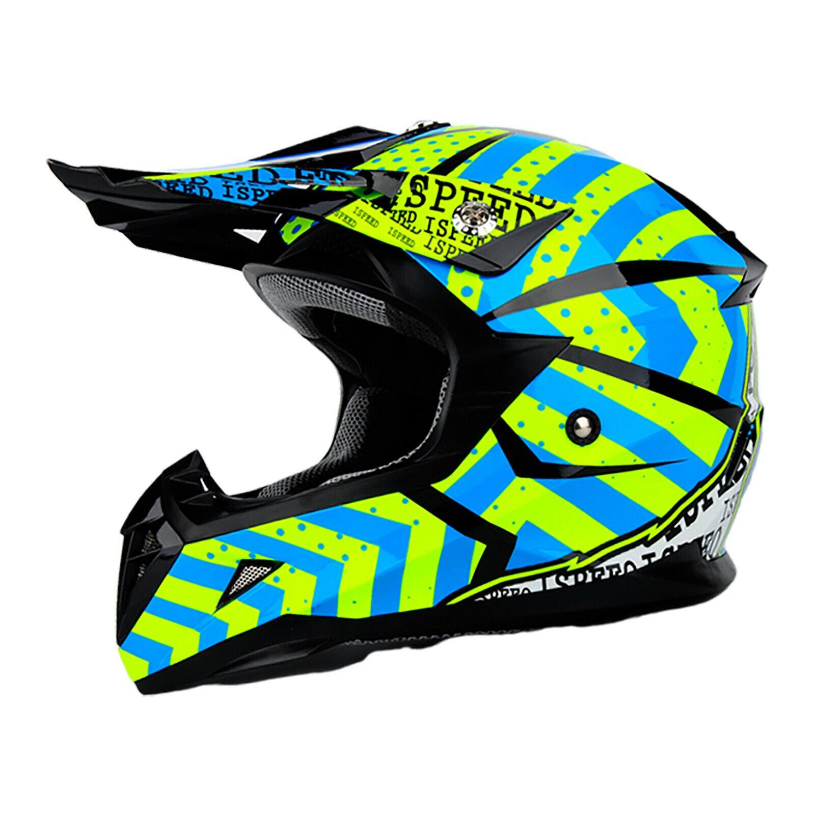 Green Off Road Motocross Adult Helmet ECE22.05 Australia Standard - TDRMOTO