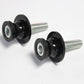 NEW 6 MM Rear Swingarm Motorcycle Spool Sliders Swing Arm Stand Bobbins BLACK AU - TDRMOTO