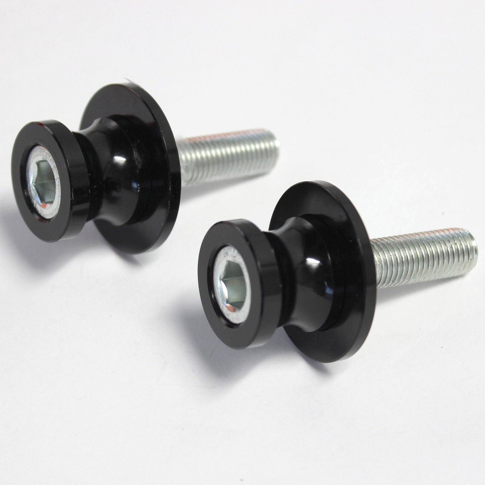 NEW 6 MM Rear Swingarm Motorcycle Spool Sliders Swing Arm Stand Bobbins BLACK AU - TDRMOTO