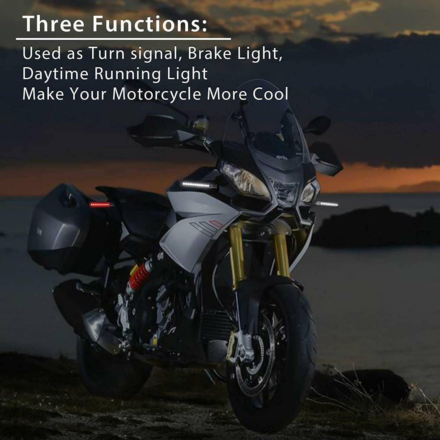 4x Amber Red LED Indicators Blinkers Yamaha MT-09 R1 R6 FZ6R MT-07 Tenere XT660 - TDRMOTO