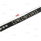 Men Women Boy Girl Biker leather bracelet wrist band wristband BLACK 3 Cross - TDRMOTO