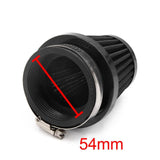 54mm 53 55mm Motorcycle Air Filter Engine Intake Air Dust Dirt Cleaner Universal - TDRMOTO