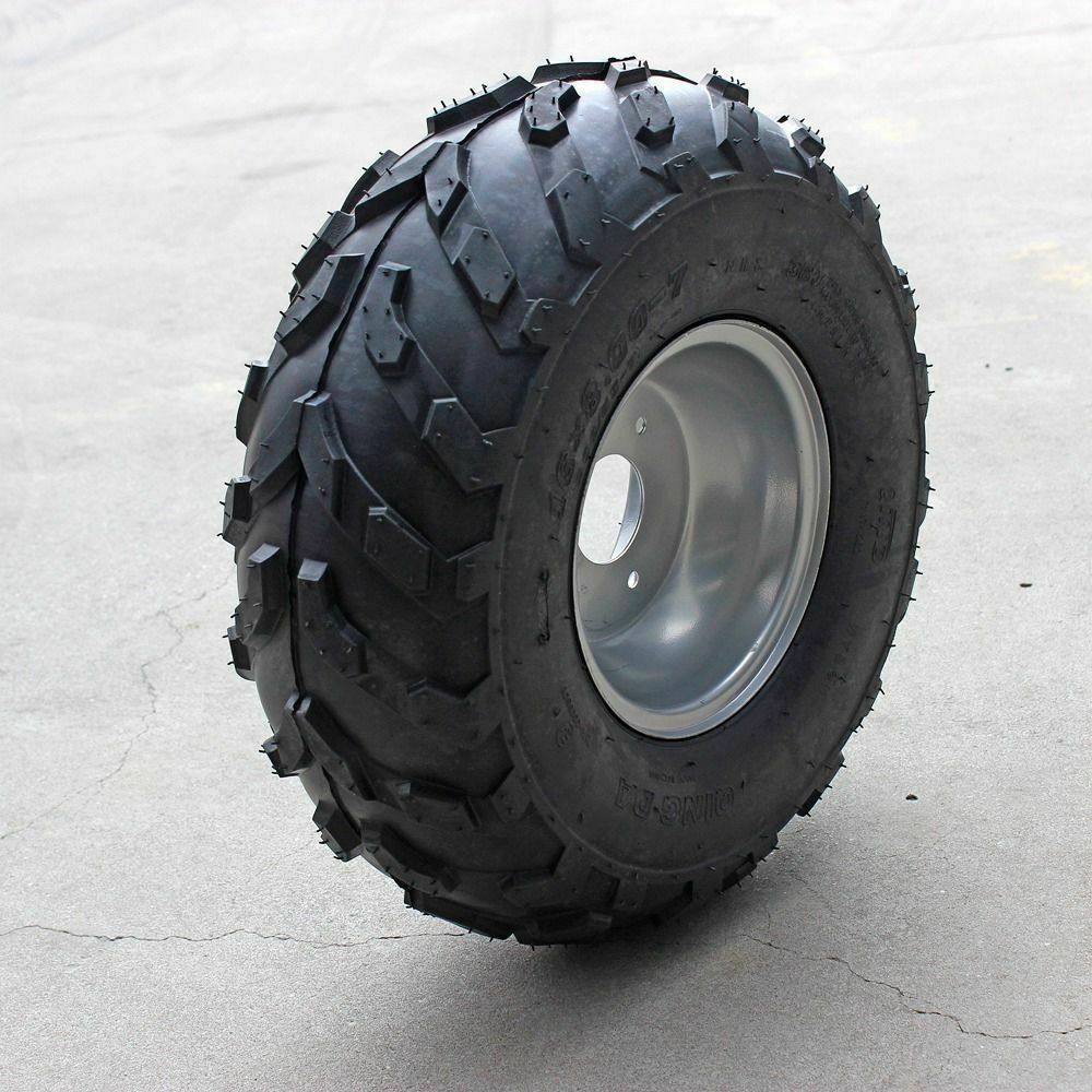 2pcs 16x8-7 Wheel Tyre Rim ATV Quad/Buggy/Ride on Mower Gokart Nylon Tubeless - TDRMOTO