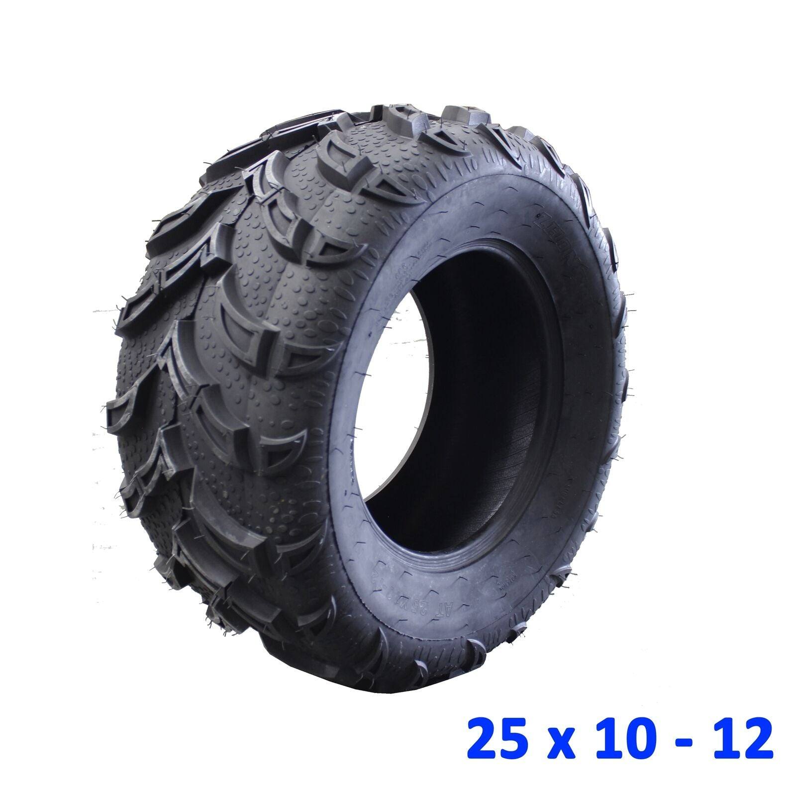 12 inch 25x10-12 Tyre Tire for Atomik 300cc Krusher Farm Bike 2x4 ATV UTV Quad - TDRMOTO