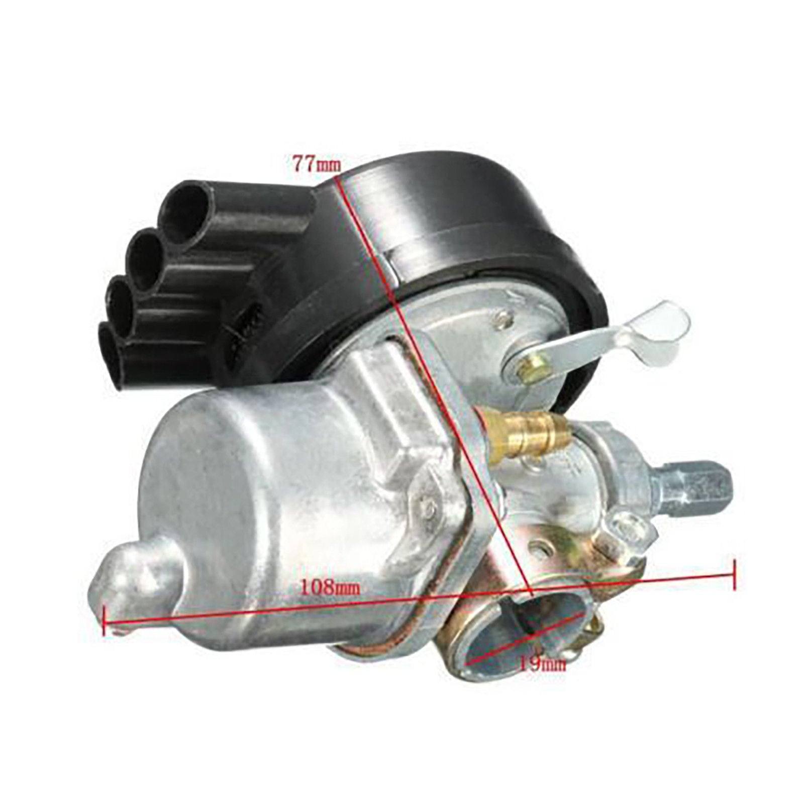 80cc Motorized Engine Carburetor Carby for 2 Stroke 49cc 66cc 70cc Push Bike - TDRMOTO