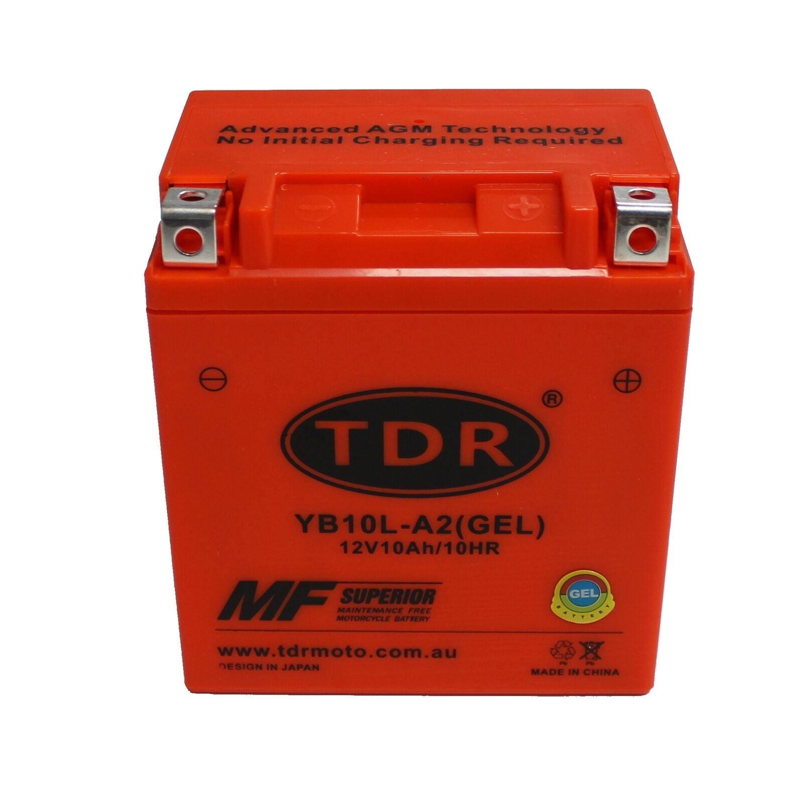 YB10L-A2 YTX10-BS 12V 11Ah Motorcycle Battery CB10L-A2 For Yamaha Kawasaki Suzuki - TDRMOTO