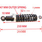 250mm Rear Shock Absorber Shocker Suspension Dirt Pit Trial Bike CRF50 Swing Arm - TDRMOTO