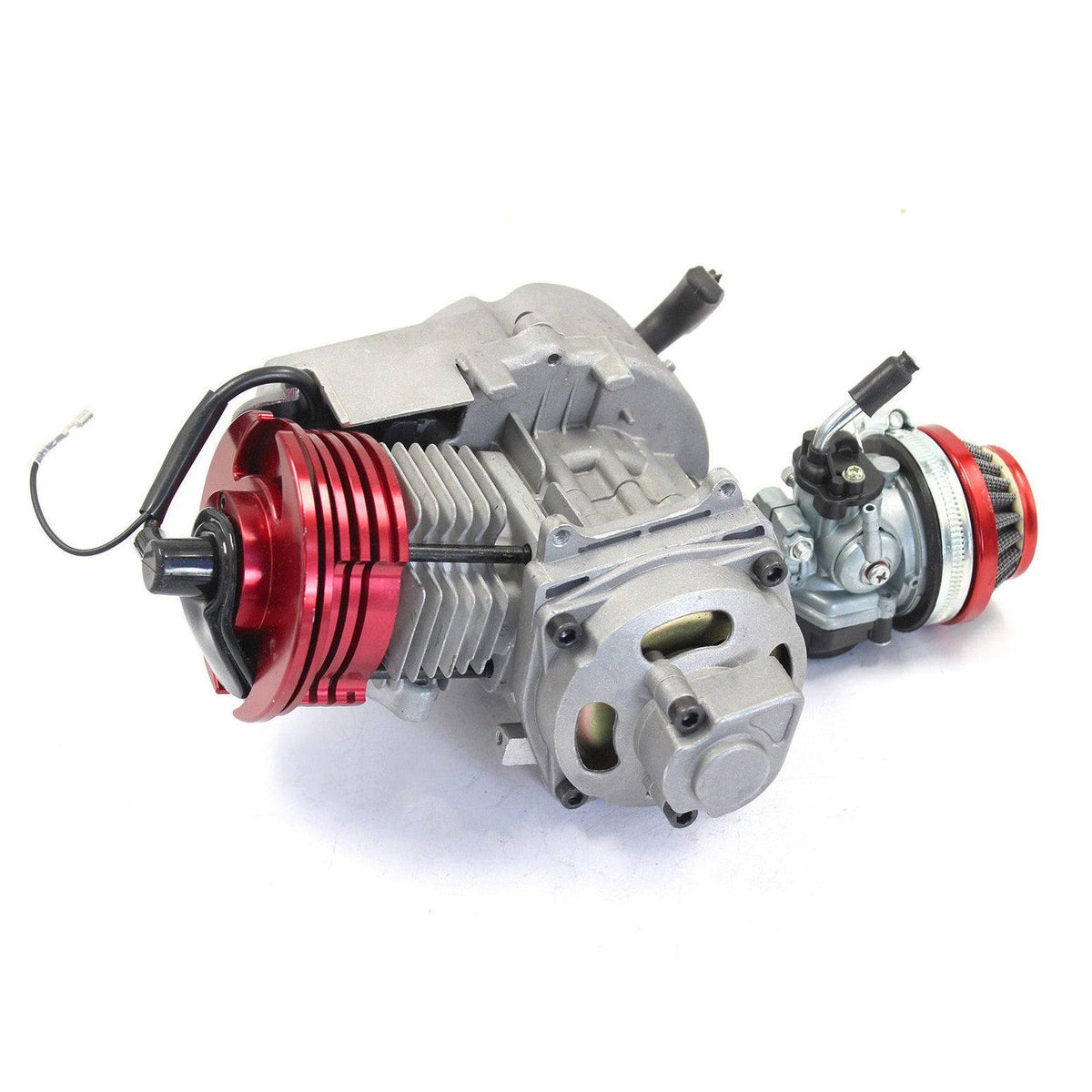 Red 2 Stroke HP Racing Engine 49cc 47cc 50cc Pocket/Quad/Dirt Bike Pull Start - TDRMOTO