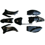 For TTR110 110/125/150/160/200/250CC Atomik Pitpro Thumpstar BLACK Plastics Kit - TDRMOTO