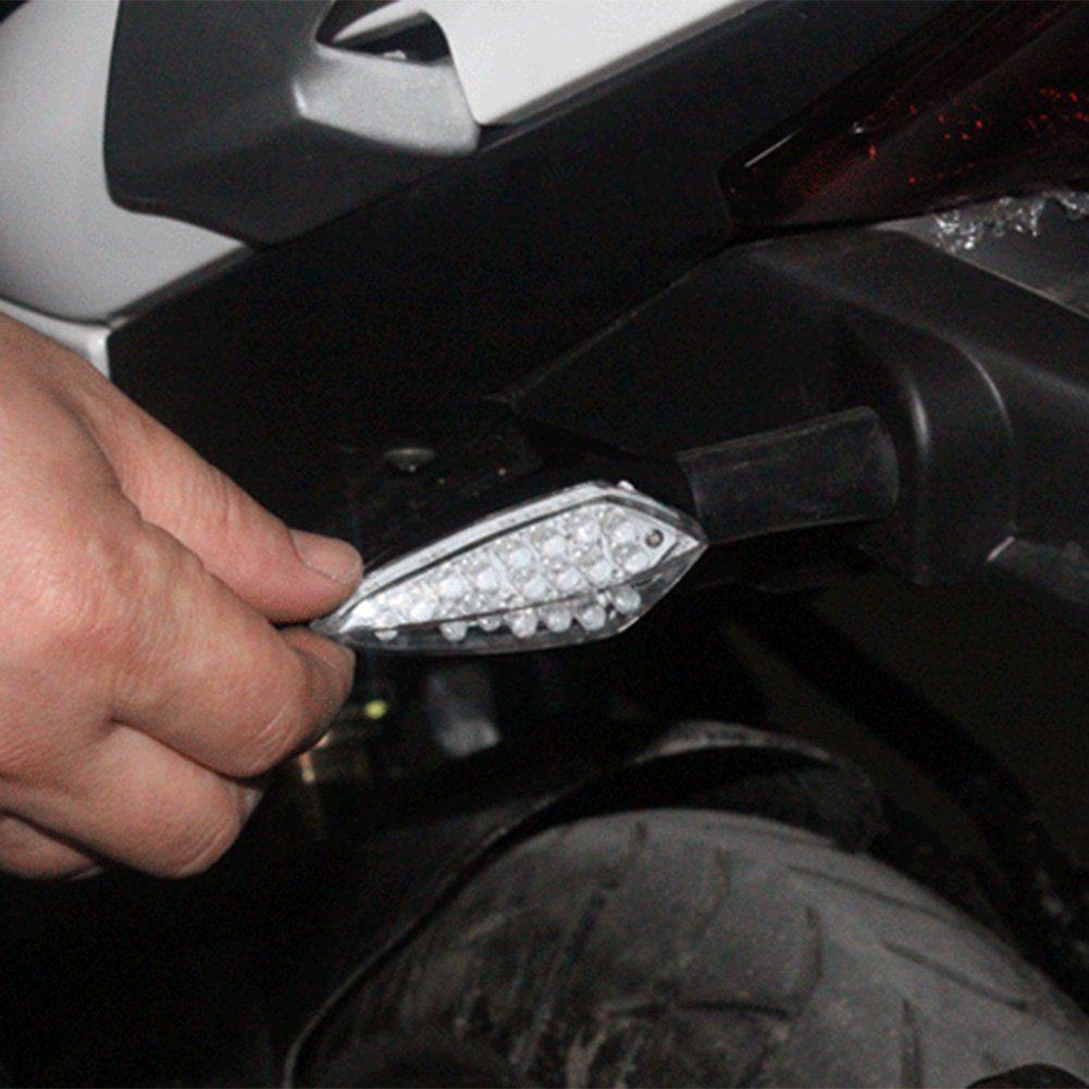 4X 12V Carbon Universal Motorcycle Bike LED Bulb Blinkers Turn Signal Indicator - TDRMOTO