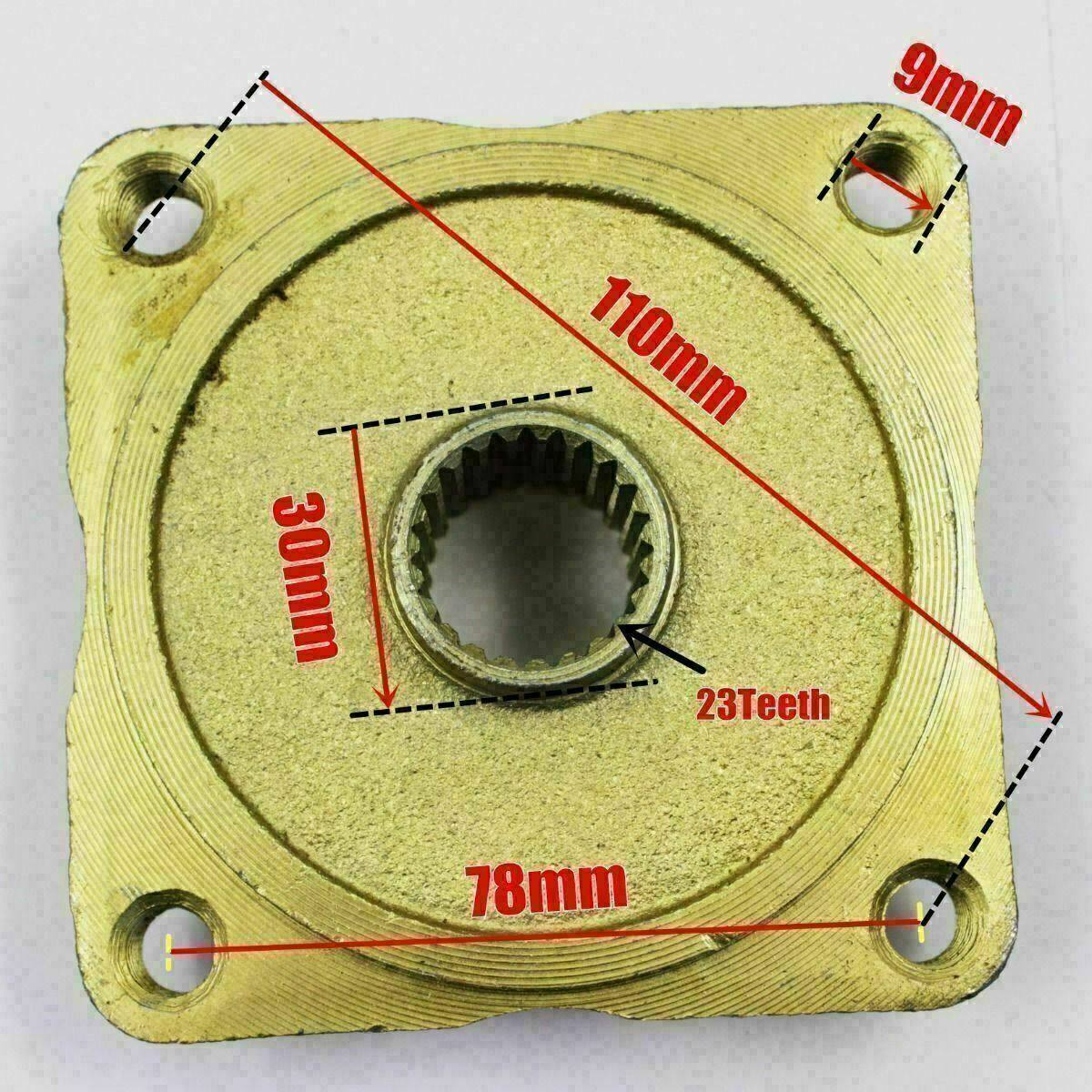 4 Stud 23Teeth 110mm Wheel Rim Inner Axle Hub for ATV Quad Bike Dune Buggy Mower - TDRMOTO
