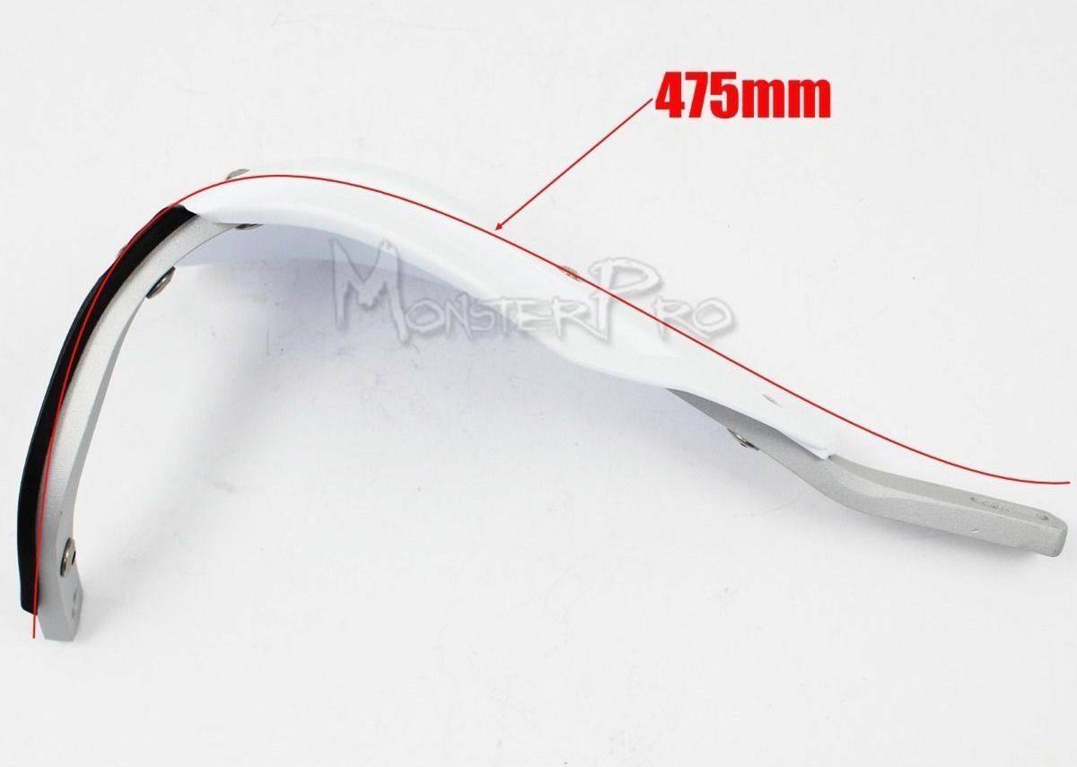 White Aluminum Motorcycle Bike 28mm 22 mm Handguards Hand Guards Protectors - TDRMOTO