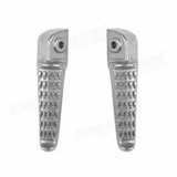 Silver Rear Foot Peg Footrest Footpeg for Kawasaki ZX636 ZX-6R ZX-9R ZX10R ZX12R - TDRMOTO