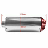 28mm Exhaust Pipe + Red Muffler For ATV Quad Dirt Bike - TDRMOTO