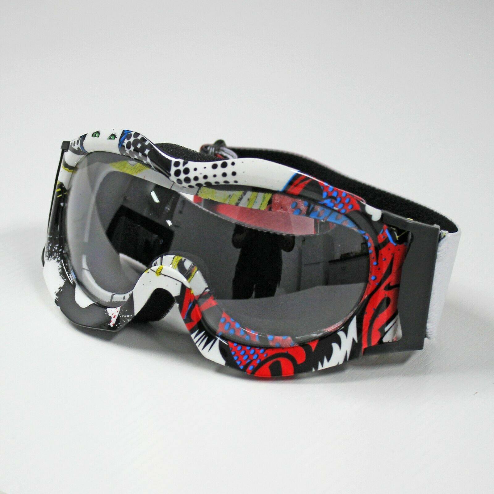 Clear Len Kid/Boys/Girls Motocross Motorbike Anti-fog UV Protection MX Goggles - TDRMOTO