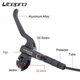 1600mm Bicycle Rear Hydraulic Brake Calliper Front Left Lever - TDRMOTO