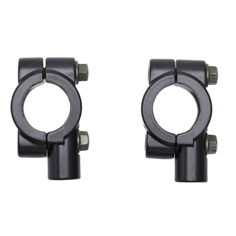 22mm Motorcycle 7/8" HandleBar Mirror Mount Honda Yamaha Kawasaki Dirt Pit Bike - TDRMOTO