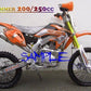 Black Gas Petrol Fuel Tank with Cap for 200cc 250cc Hummer Style Dirt Pit Bike - TDRMOTO