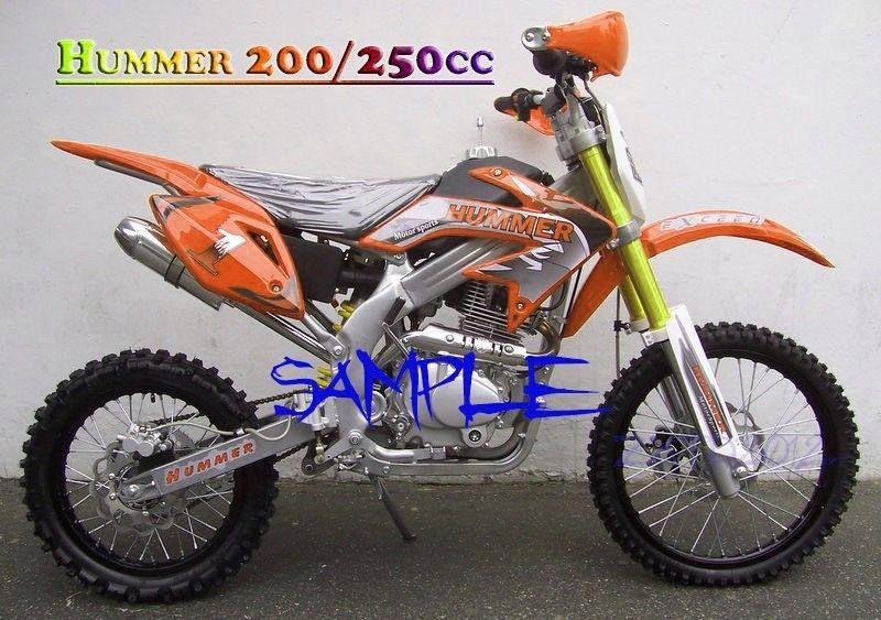 Black Gas Petrol Fuel Tank with Cap for 200cc 250cc Hummer Style Dirt Pit Bike - TDRMOTO