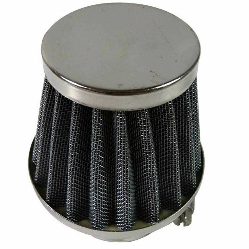 38mm Chrome Air Filter Pod Universal Fit For Honda Yamaha Kawasaki Suzuki Dirt Bikes - TDRMOTO