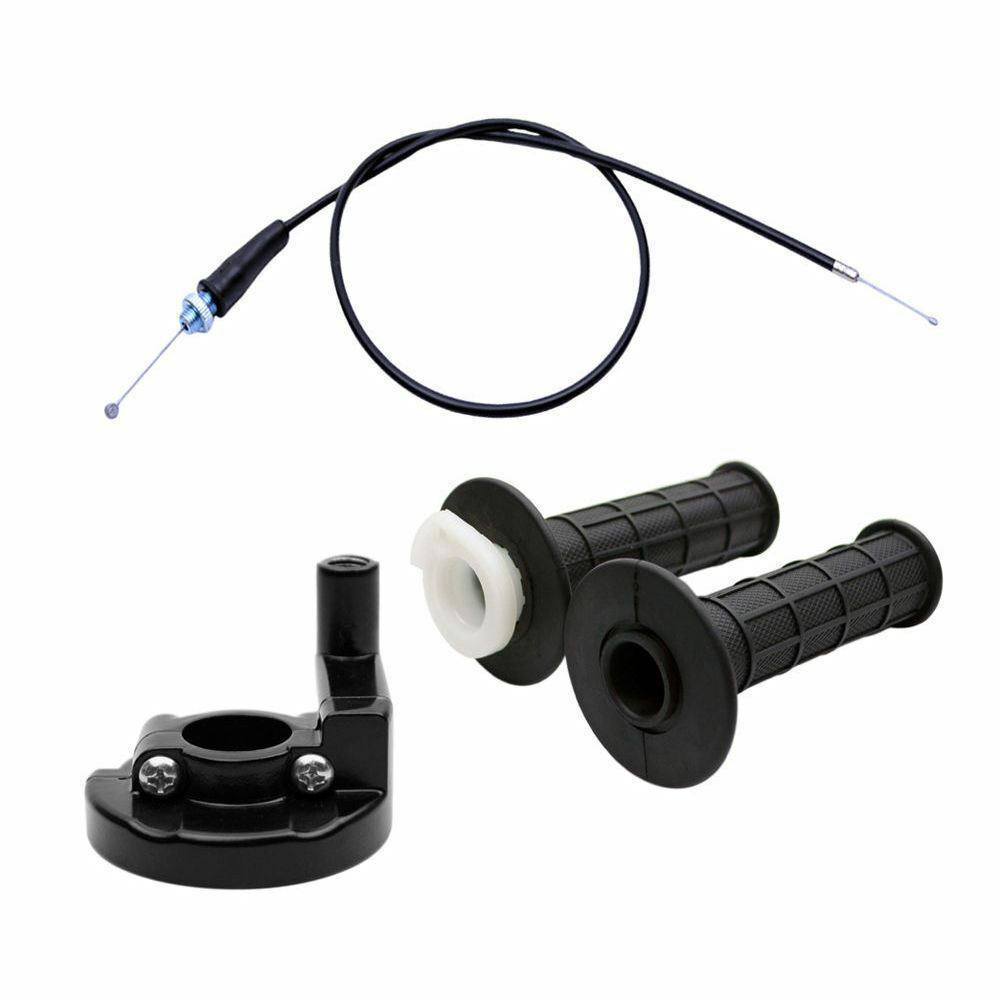 7/8" 22mm Throttle Accelerator Hand Grip + Throttle Housing + Cable For 125cc 150cc 200cc 250cc Quad ATV Dirt Bike - TDRMOTO