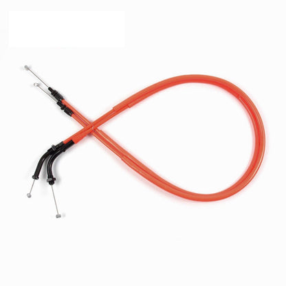 Pair of New! THROTTLE CABLE Line for Yamaha YZF R1 2007 2008 Black/Yellow/Orange - TDRMOTO