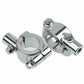 Universal Motorbike Motorcycle Chrome Mirror mounts For 22mm Bars 8mm Threads - TDRMOTO