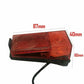 Bike Fender Light Mudguard Red Plastic Safe Warning Bicycle Taillight Rear Light - TDRMOTO