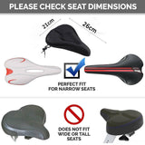 Gel Bike Seat Cover Cushion, Comfortable Silica & Foam Padded Bicycle - TDRMOTO