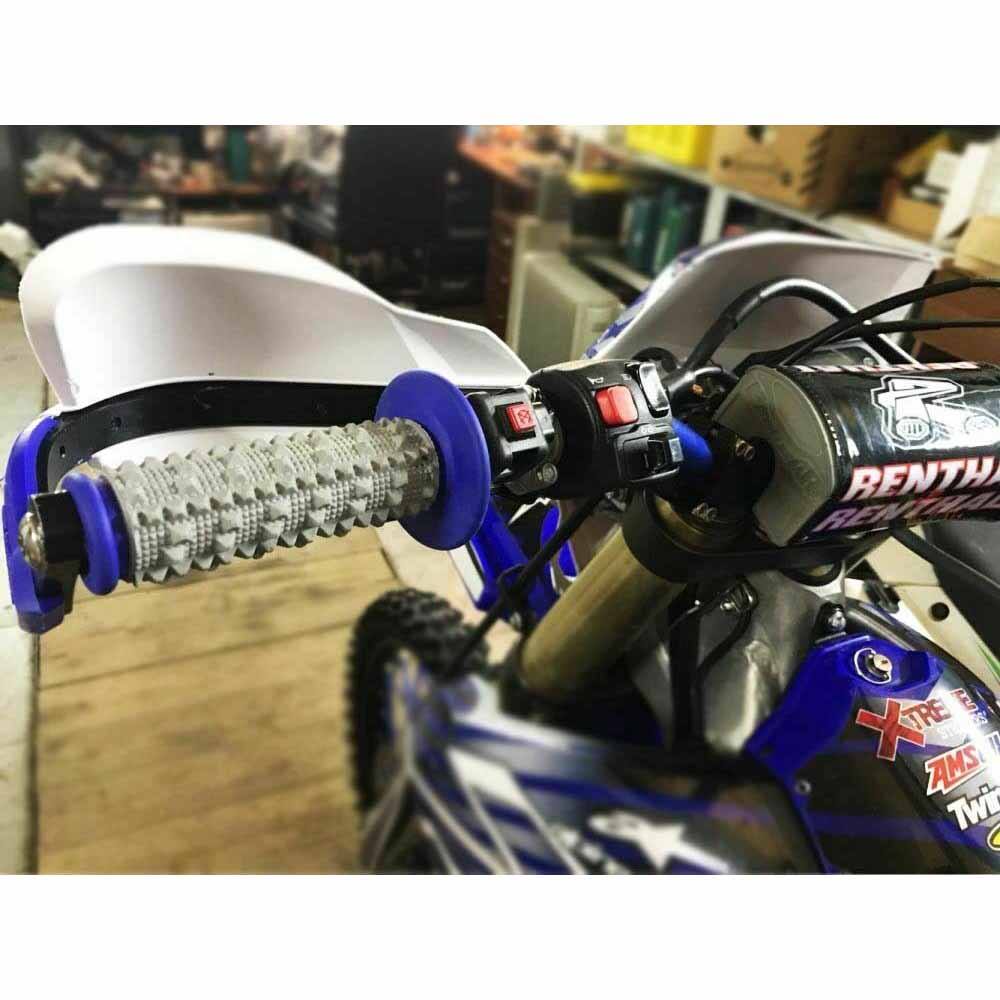 Blue MX Motorbike Hand Grips Dirt Pit Quad Bike Handle bars 22mm 7/8" - TDRMOTO