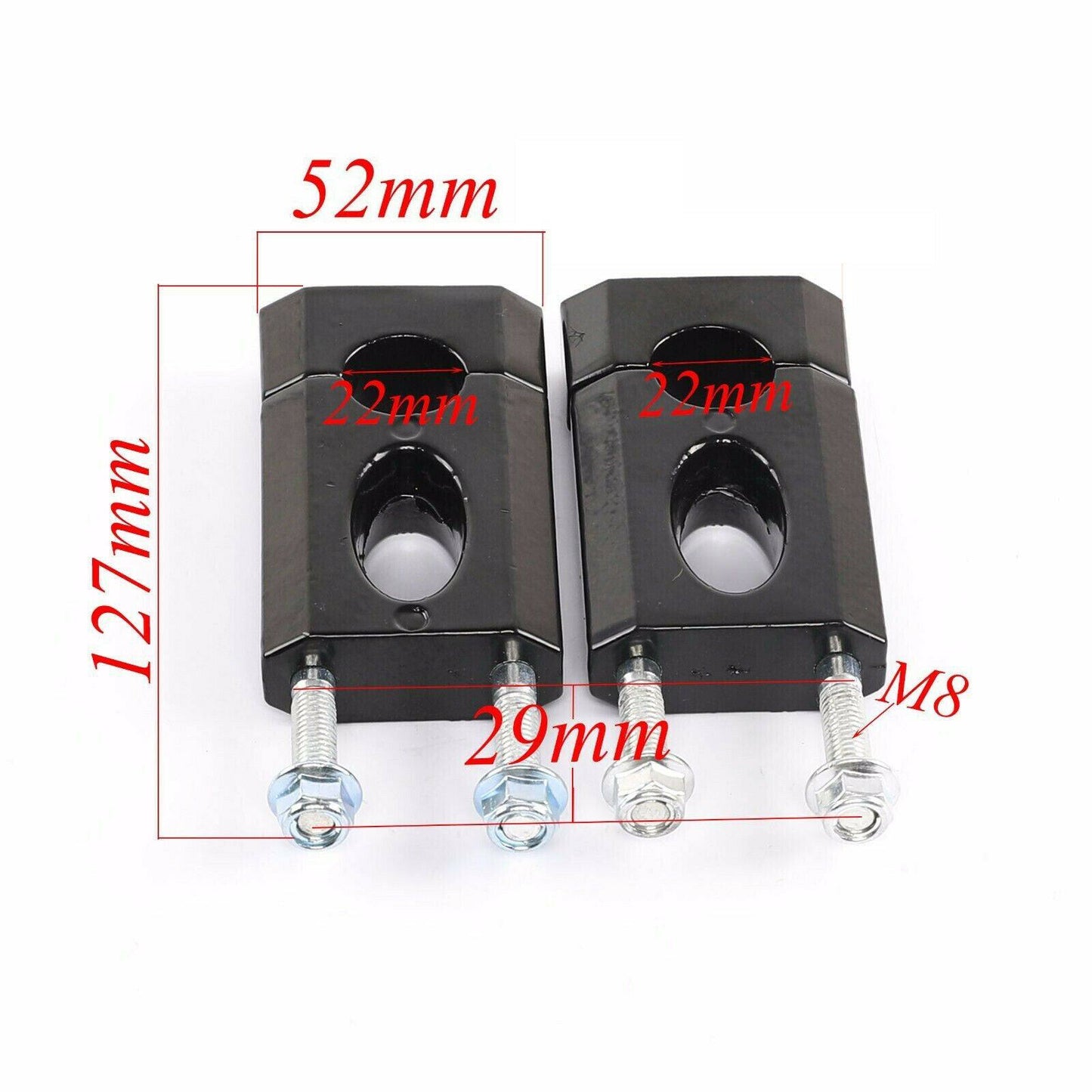 Handle bar Clamp Riser Mount 110cc 125cc Dirt Pit bike ATV 22mm 7/8" Handlebar - TDRMOTO