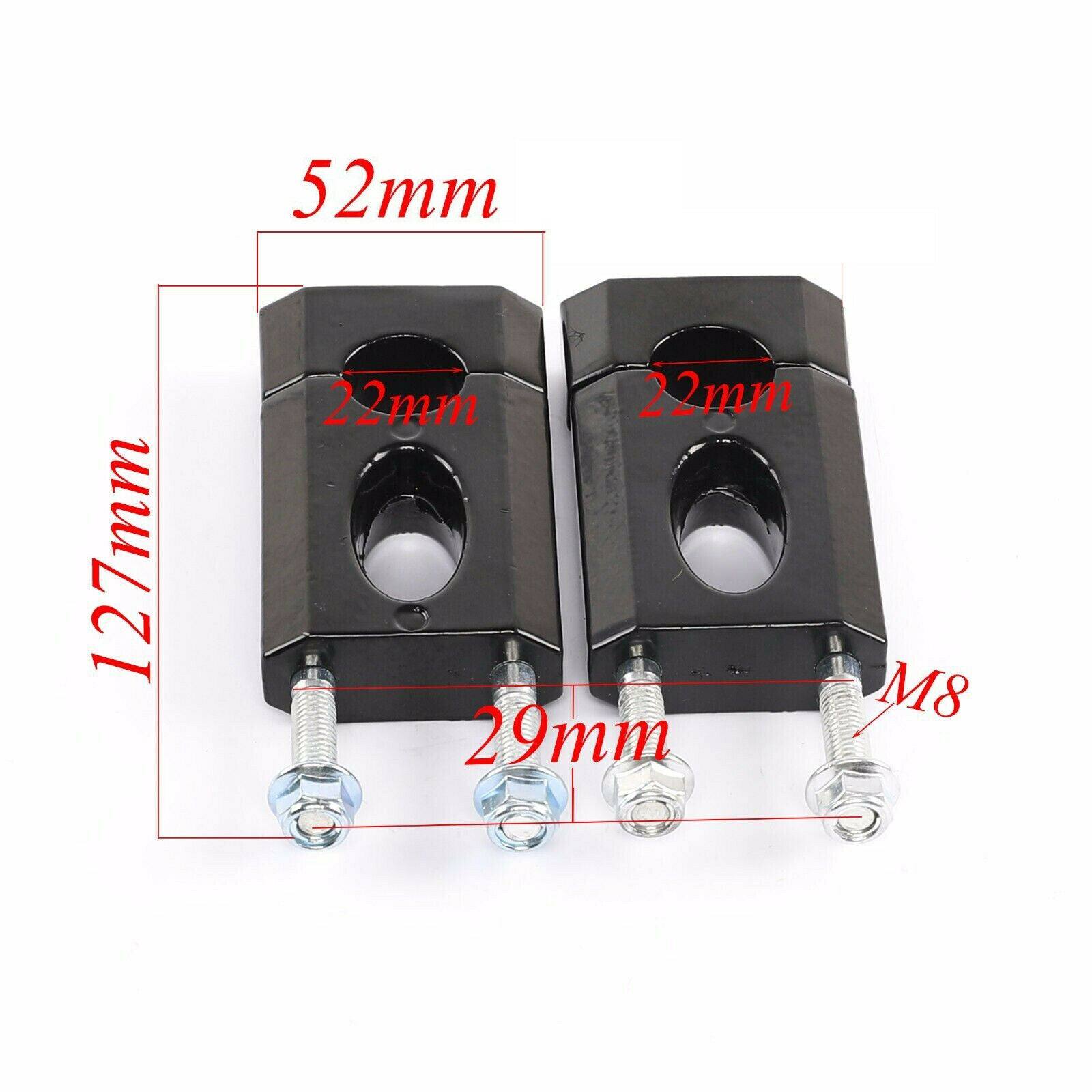 Handle bar Clamp Riser Mount 110cc 125cc Dirt Pit bike ATV 22mm 7/8" Handlebar - TDRMOTO