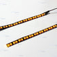 2x Front Fork LED Turn Signal Lights Indicator Strip For Kawasaki Honda Harley - TDRMOTO