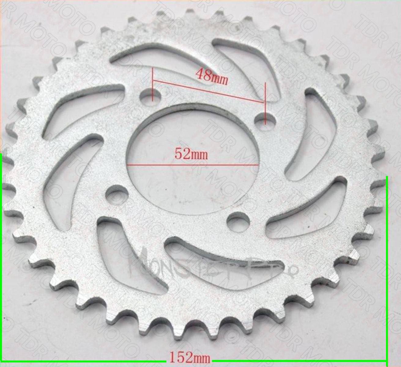 420 37T 52mm Rear Sprocket - TDRMOTO
