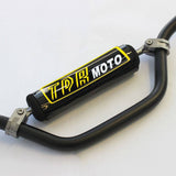 Black Low Rise Motorbike Handlebars SE 7/8 22mm Dirt Pit Bike - TDRMOTO