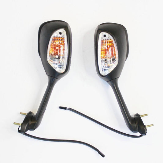 Rear View Mirror Black Turn Signal Light 4 Suzuki GSXR1000 09-15 2009 2010 2011 - TDRMOTO