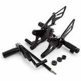 CNC Adjustable Rearset Foot Rest Pegs 4 Yamaha YZF R1 2009-2014 BLACK - TDRMOTO