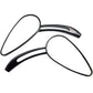 Black Skull Rearview Mirrors 4 Yamaha V-Star XVS 650 1100 Custom Silverado - TDRMOTO