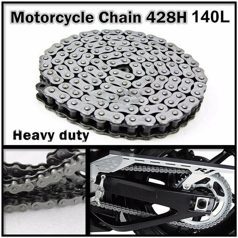 DID 428HD Heavy Duty Motorcycle Drive Chain – 134 Links, Black Steel, Made In Japan