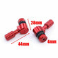 Motorcycle 45 Degree Rim Wheel Tire Valve Stems 11.3mm CNC Aluminum Black - TDRMOTO