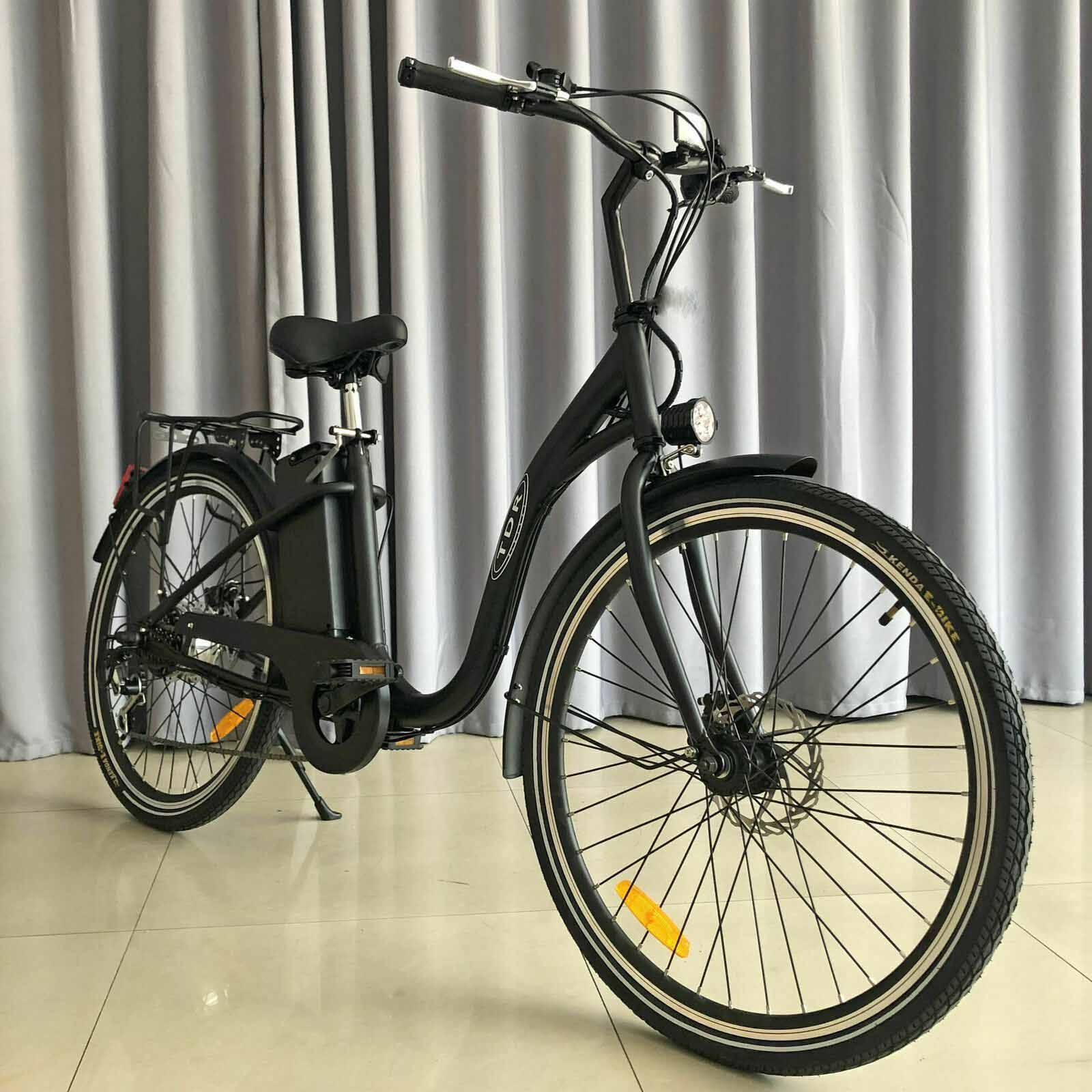 TDR 250W 26" Black Electric Bike PAS 25km/h 10Ah Lithium Battery - TDRMOTO