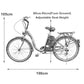 TDR 250W 26" White Electric Bike with 10Ah Lithium Ion Battery - TDRMOTO