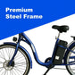 TDR 250W 26" Blue Electric Bike with 10Ah Lithium Ion Battery - TDRMOTO