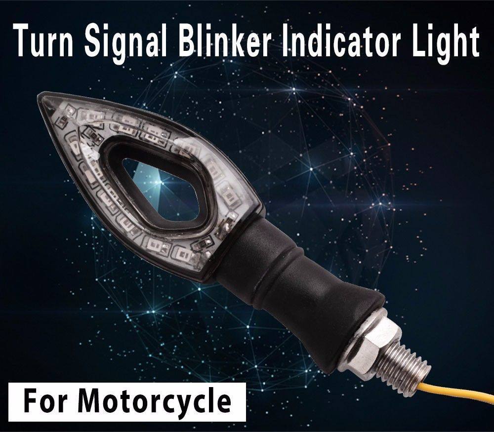 4x LED Turn Signal Indicator Light Black For Kawasaki Ninja 250R EX250 Versys - TDRMOTO