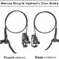 MTB Mountain Bike Hydraulic Disc Brake Levers Caliper Front Rear Set Black - TDRMOTO